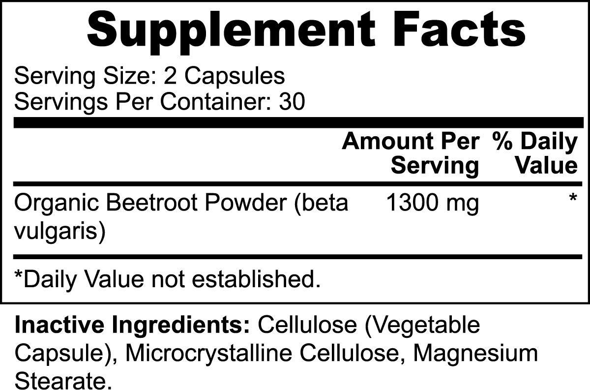 Power Beet PRO - Beetroot capsules